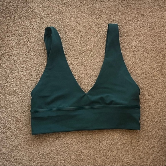 Lululemon Align V-Neck Bra (Light Support, A/B Cup) in Storm Teal - Picture 5 of 8